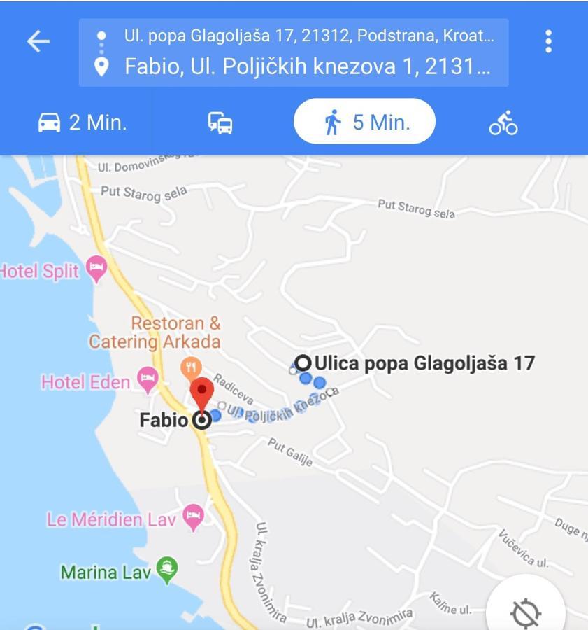 Pension Alba Подстрана Екстер'єр фото